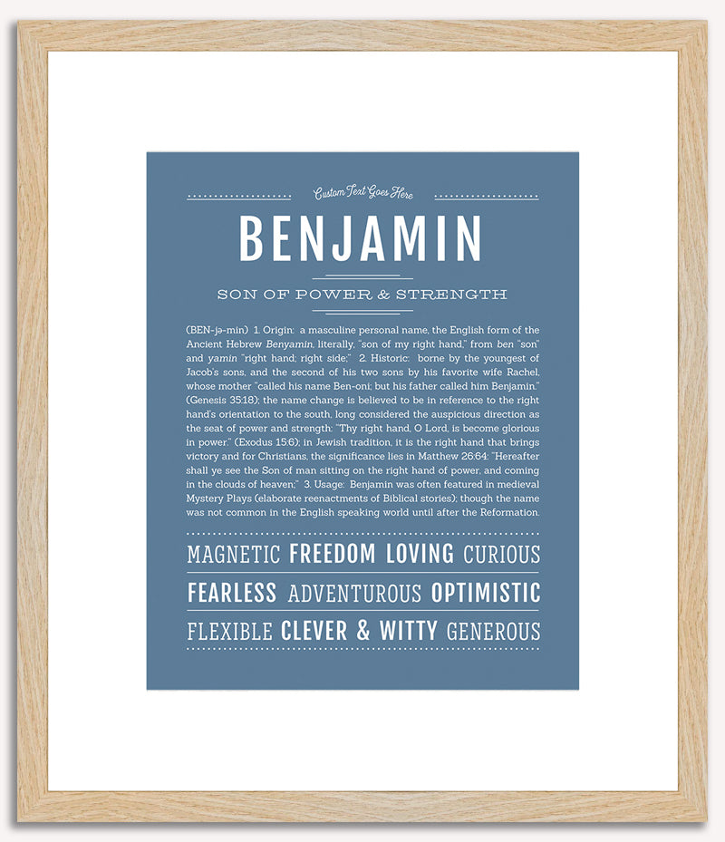 Benjamin | Name Art Print