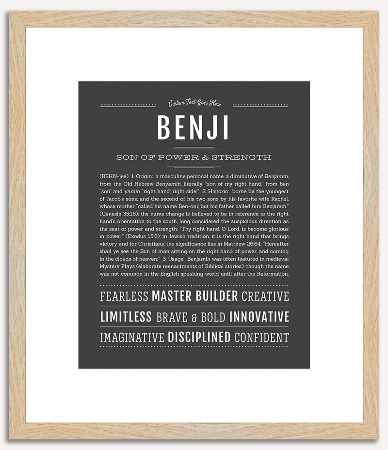 Benji | Name Art Print