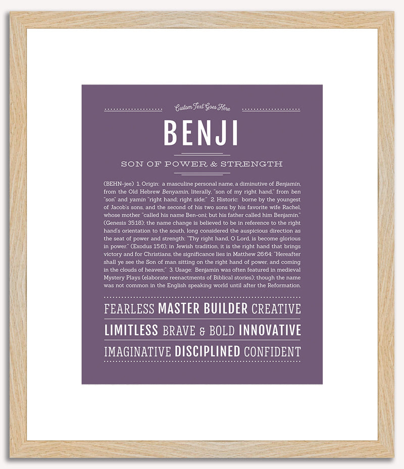 Benji | Name Art Print