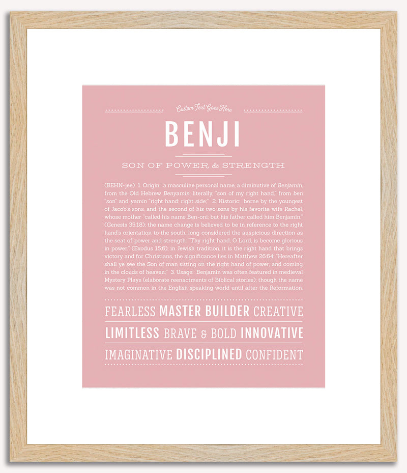 Benji | Name Art Print