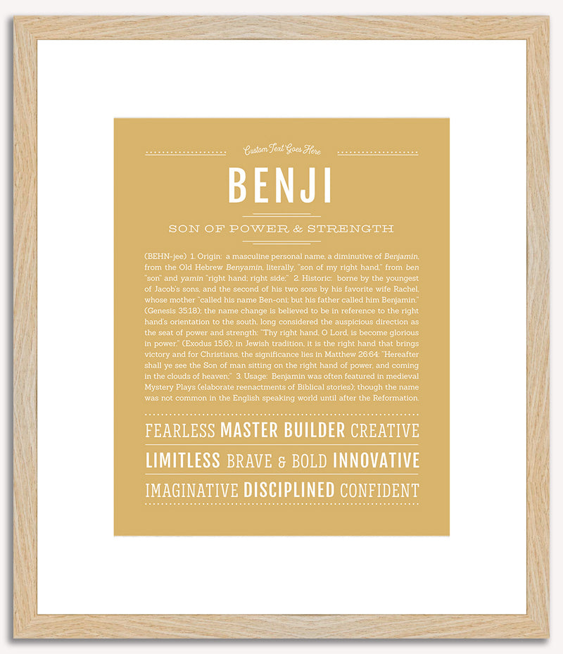 Benji | Name Art Print