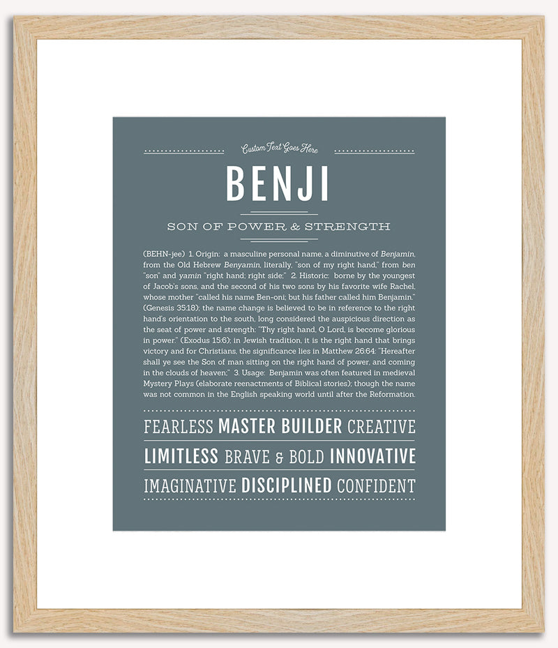 Benji | Name Art Print