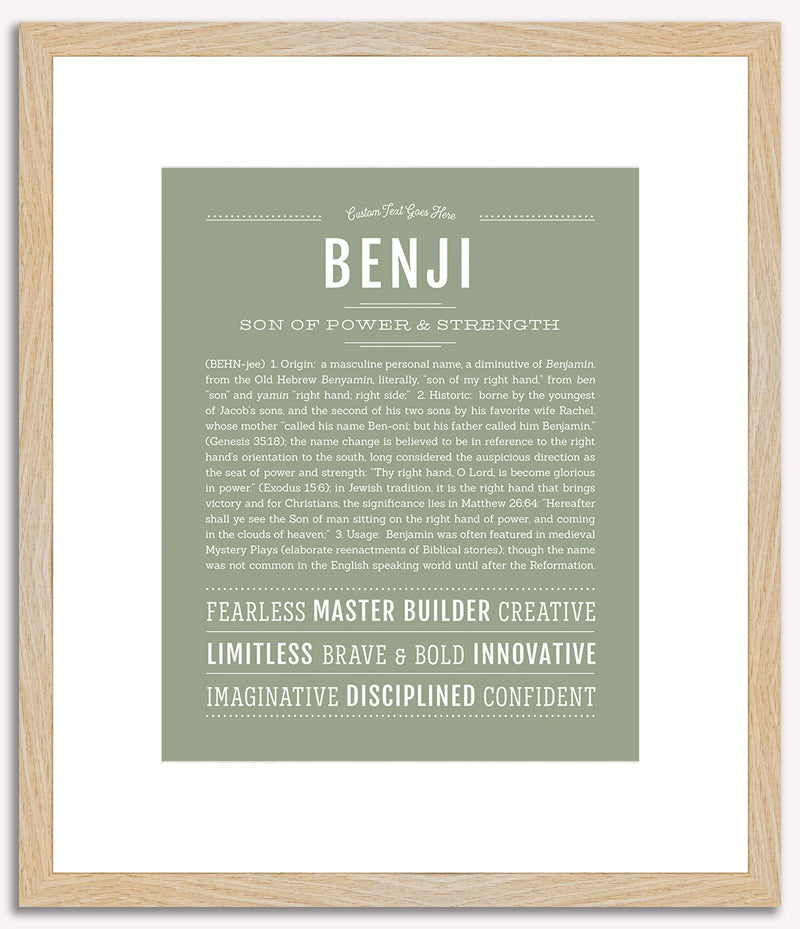 Benji | Name Art Print