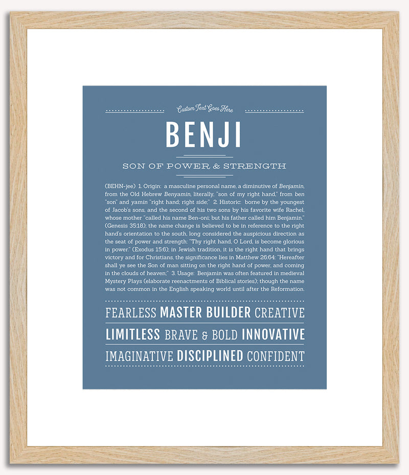 Benji | Name Art Print