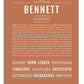 Bennett (male) | Name Art Print – Name Stories
