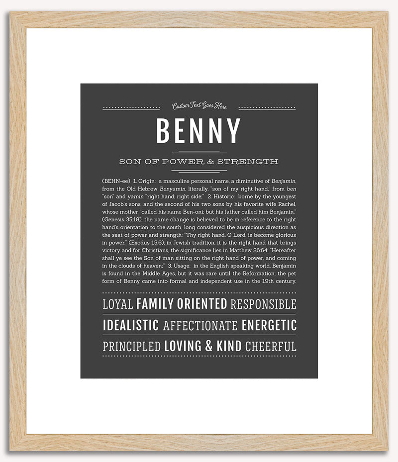 Benny | Name Art Print