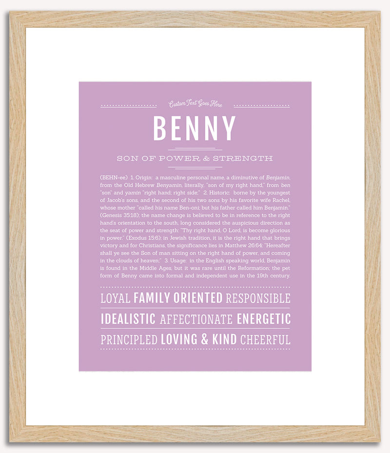 Benny | Name Art Print