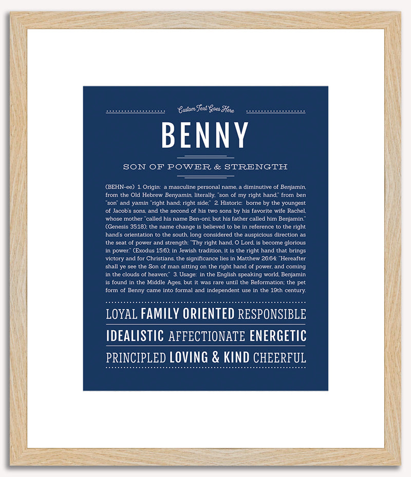 Benny | Name Art Print