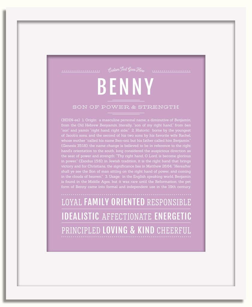 Frame Options | Lilac | White Frame, Matted