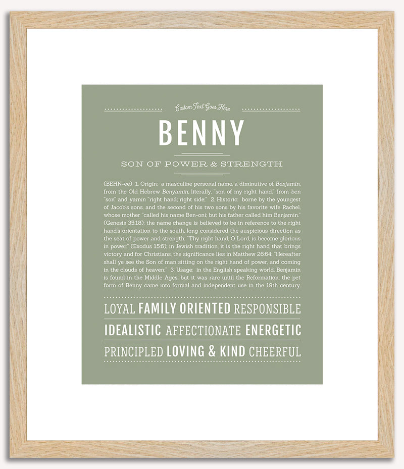 Benny | Name Art Print