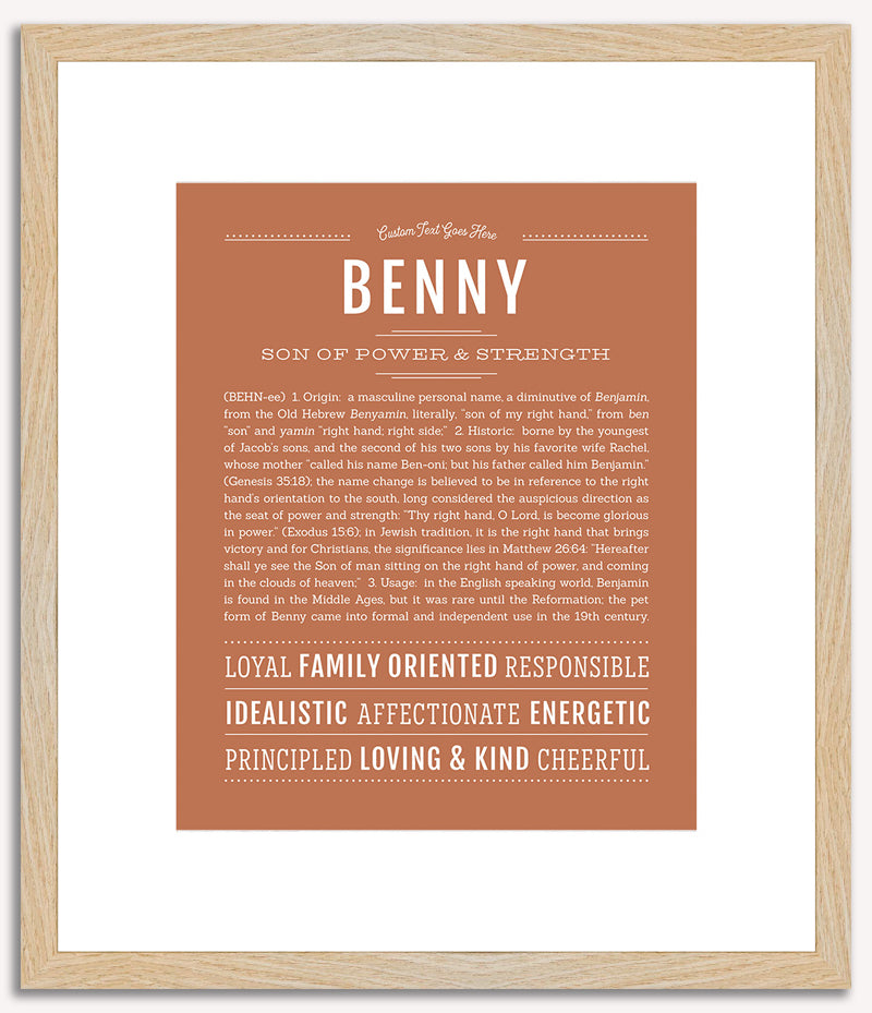 Benny | Name Art Print