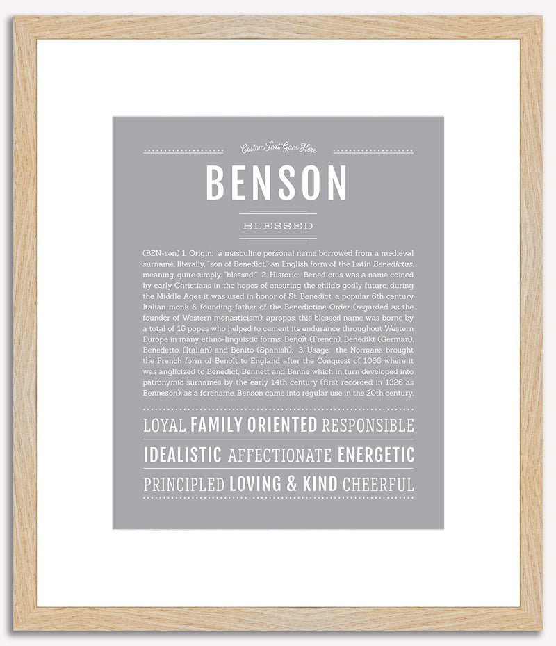 Benson | Name Art Print