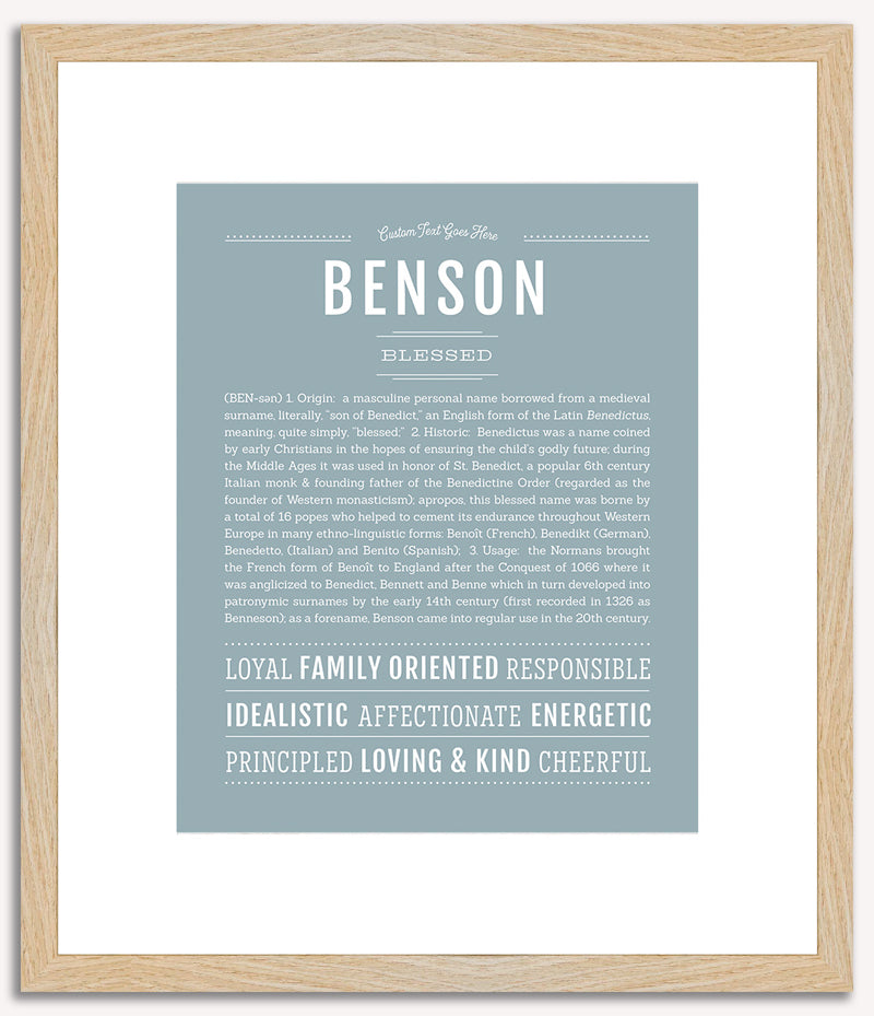 Benson | Name Art Print