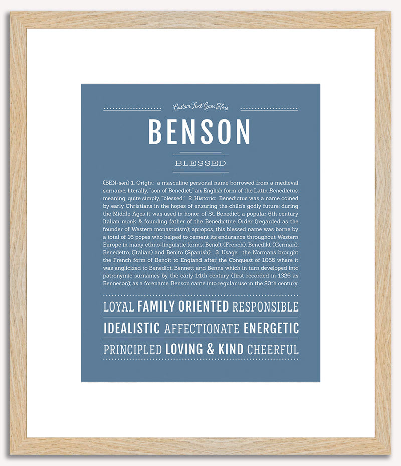 Benson | Name Art Print