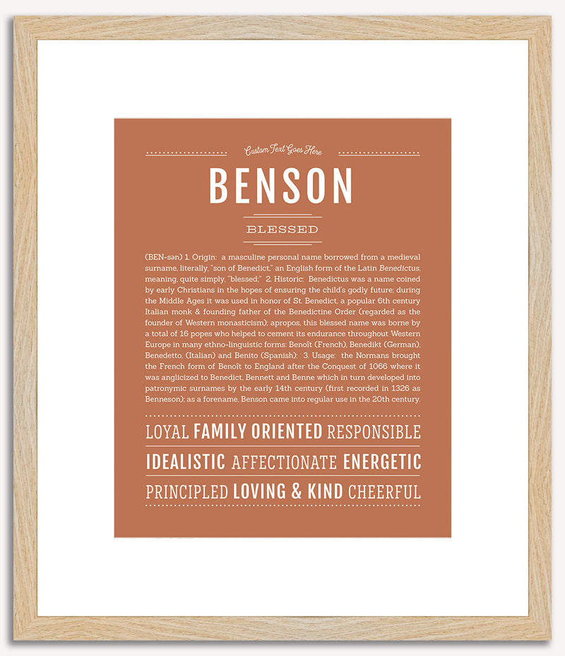 Benson | Name Art Print