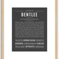 Bentlee | Name Art Print