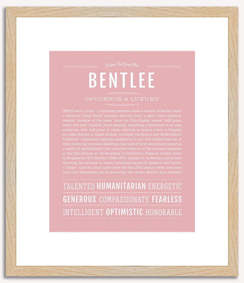 Bentlee | Name Art Print