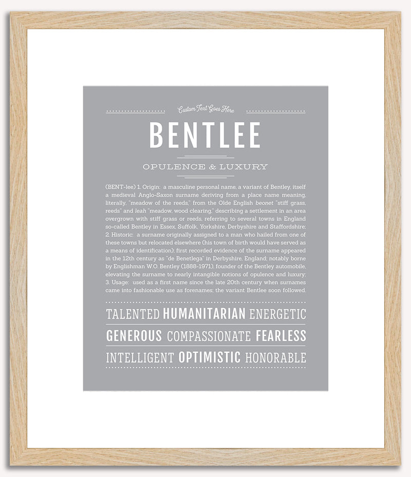 Bentlee | Name Art Print