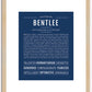 Bentlee | Name Art Print