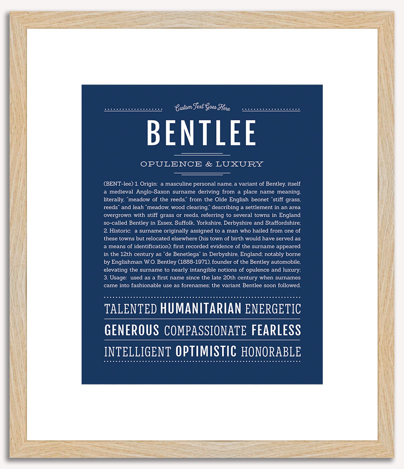 Bentlee | Name Art Print