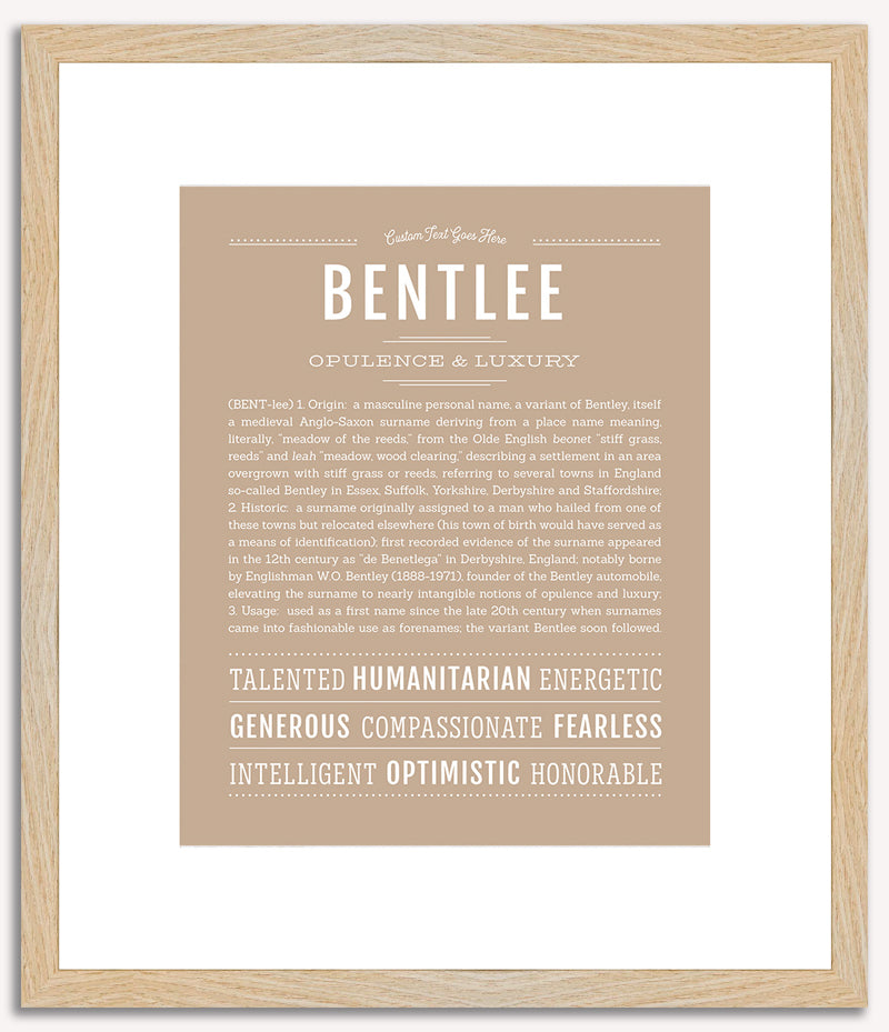 Bentlee | Name Art Print