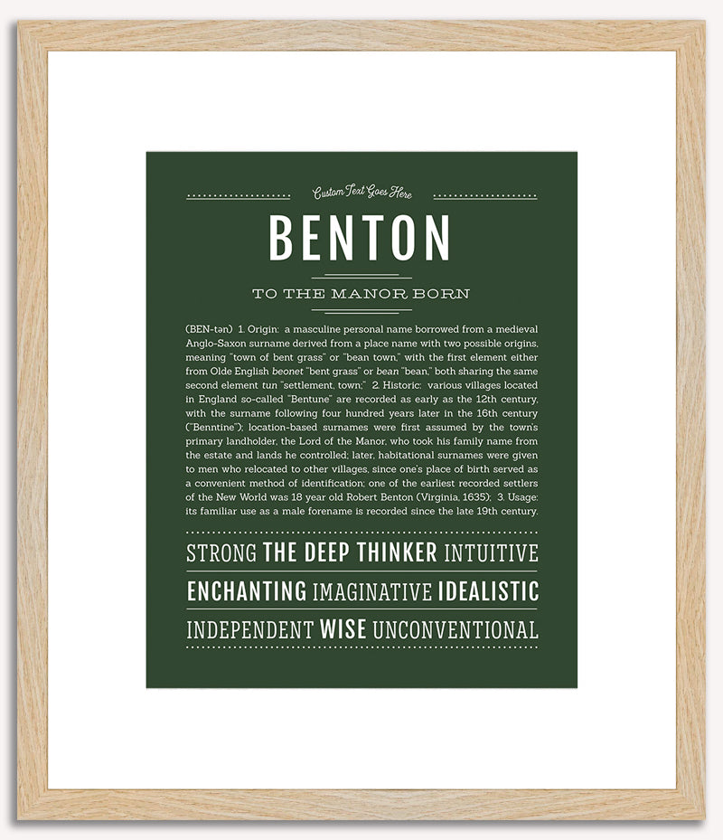 Benton | Name Art Print