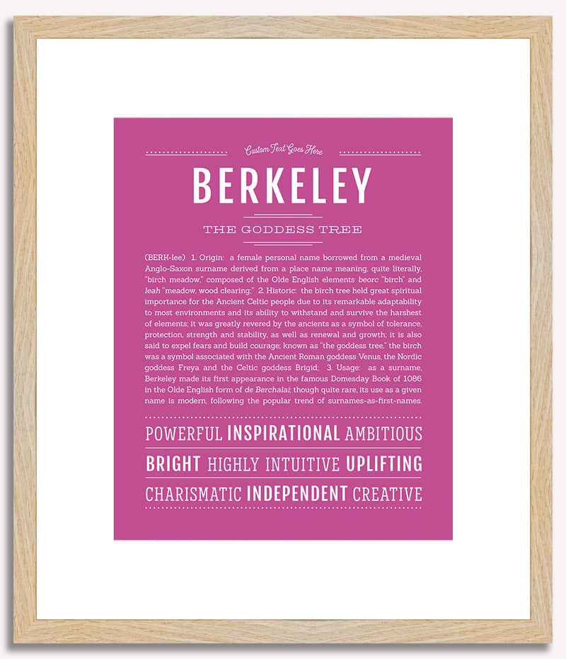 Berkeley | Name Art Print