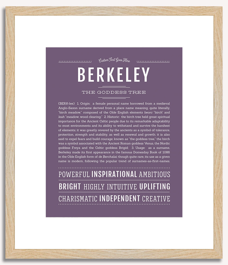 Berkeley | Name Art Print