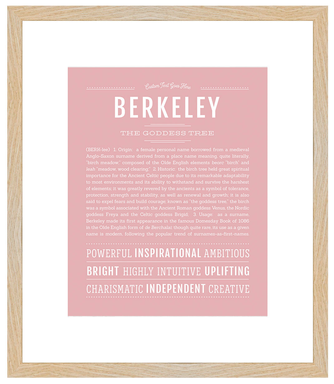 Berkeley | Name Art Print