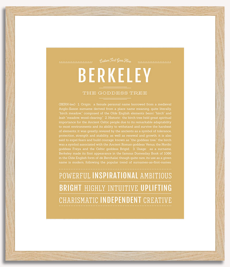 Berkeley | Name Art Print