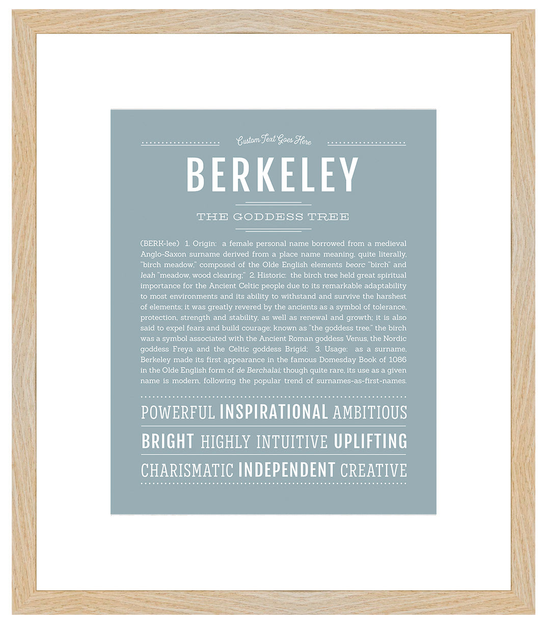 Berkeley | Name Art Print