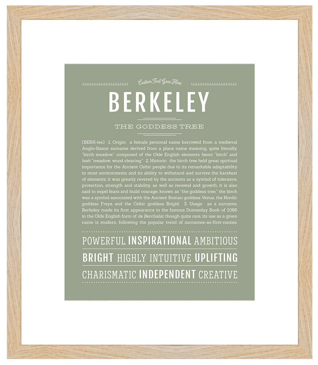 Berkeley | Name Art Print