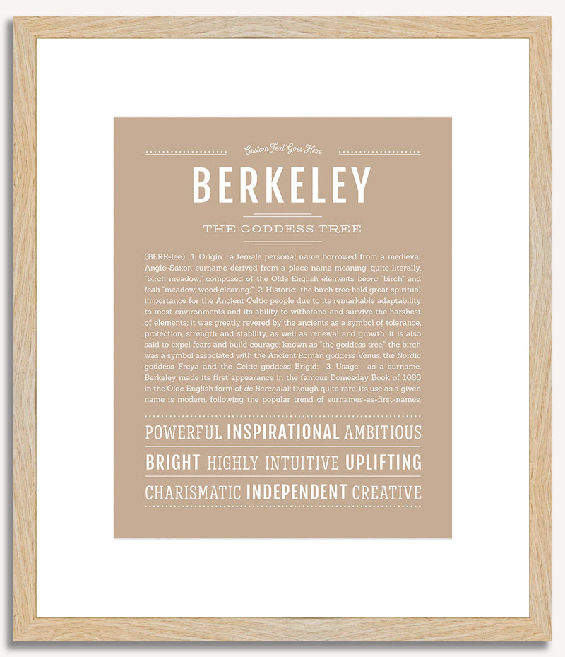 Berkeley | Name Art Print