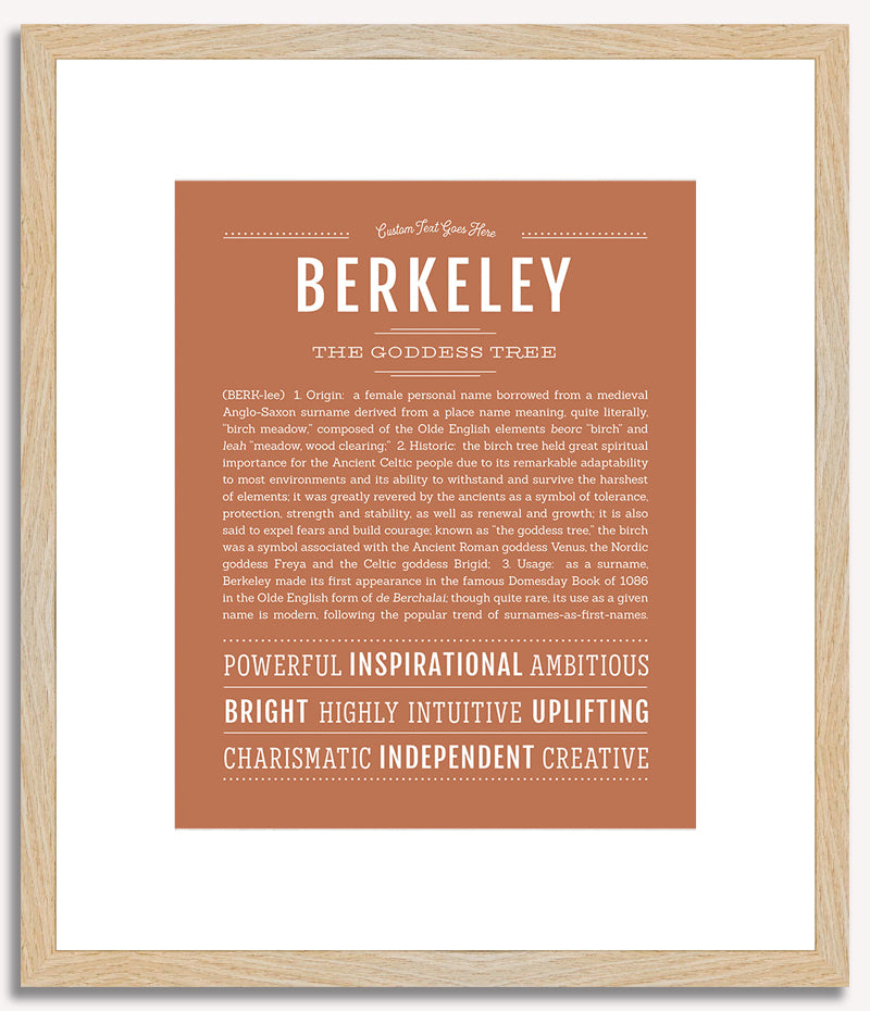 Berkeley | Name Art Print