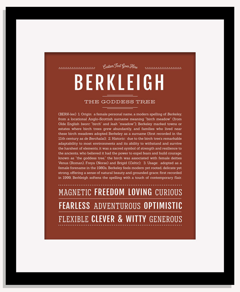 Berkleigh | Name Art Print