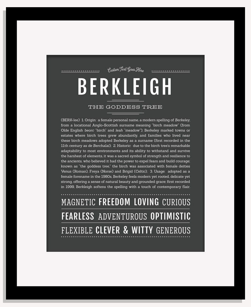 Berkleigh | Name Art Print