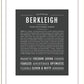 Berkleigh | Name Art Print