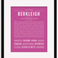 Berkleigh | Name Art Print