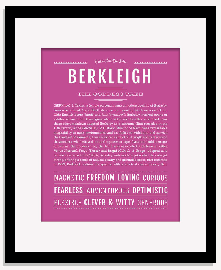 Berkleigh | Name Art Print