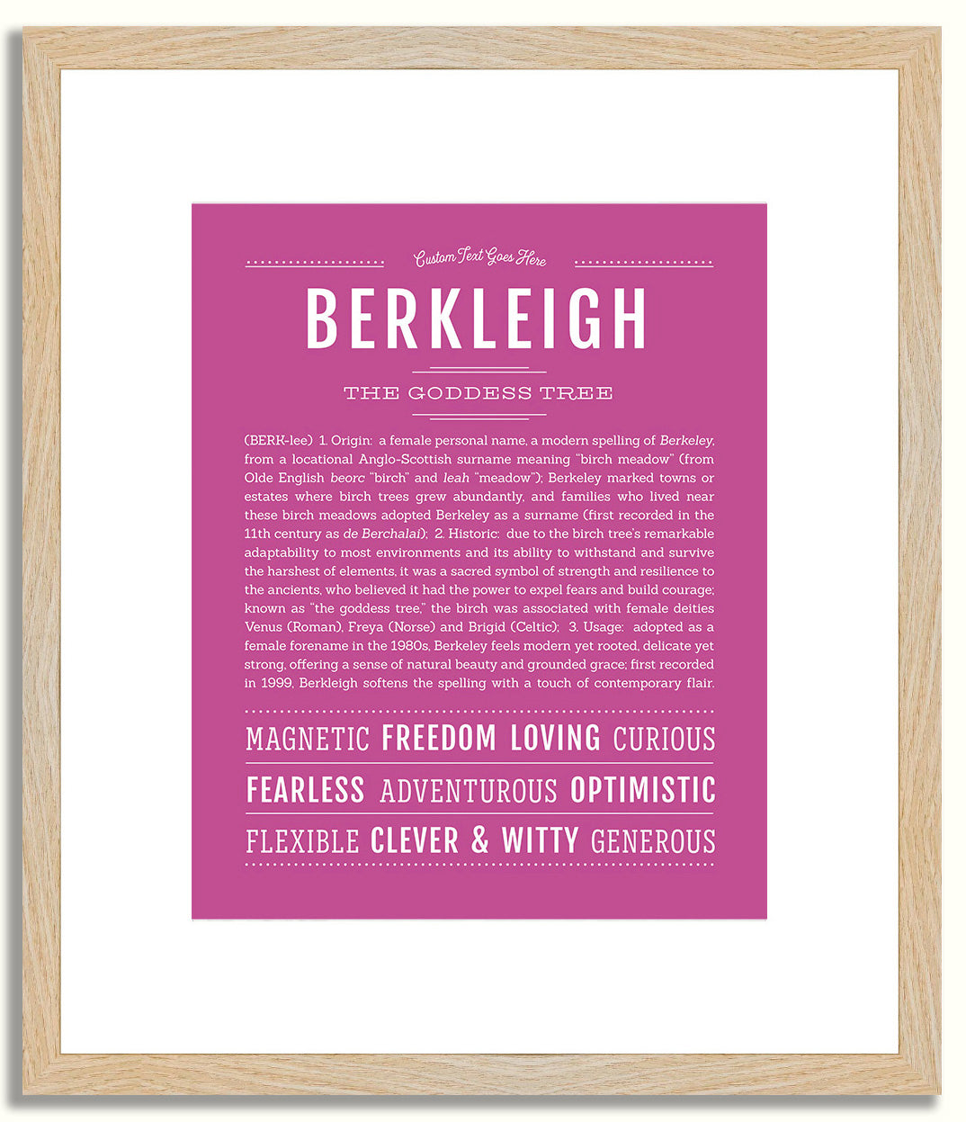 Berkleigh | Name Art Print
