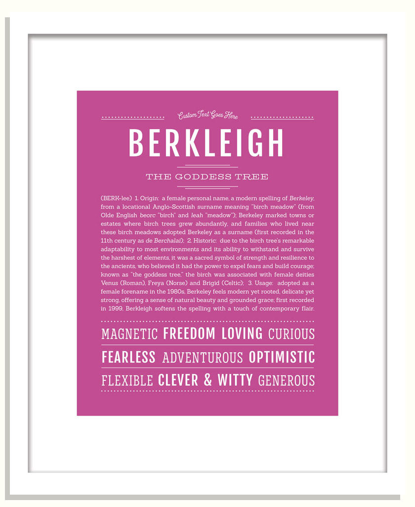 Berkleigh | Name Art Print