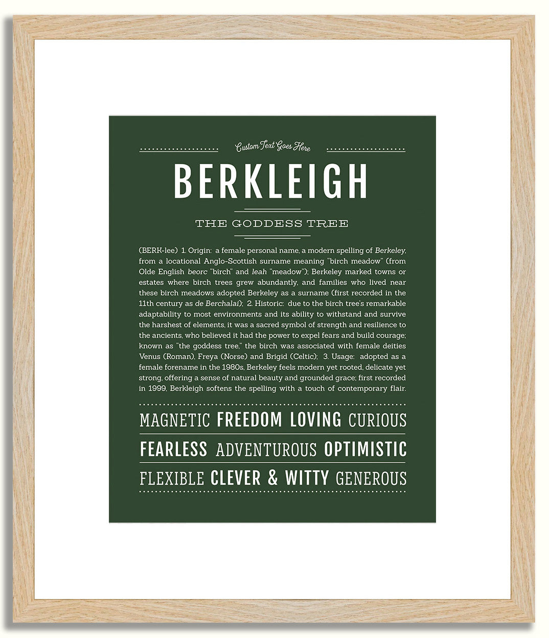 Berkleigh | Name Art Print