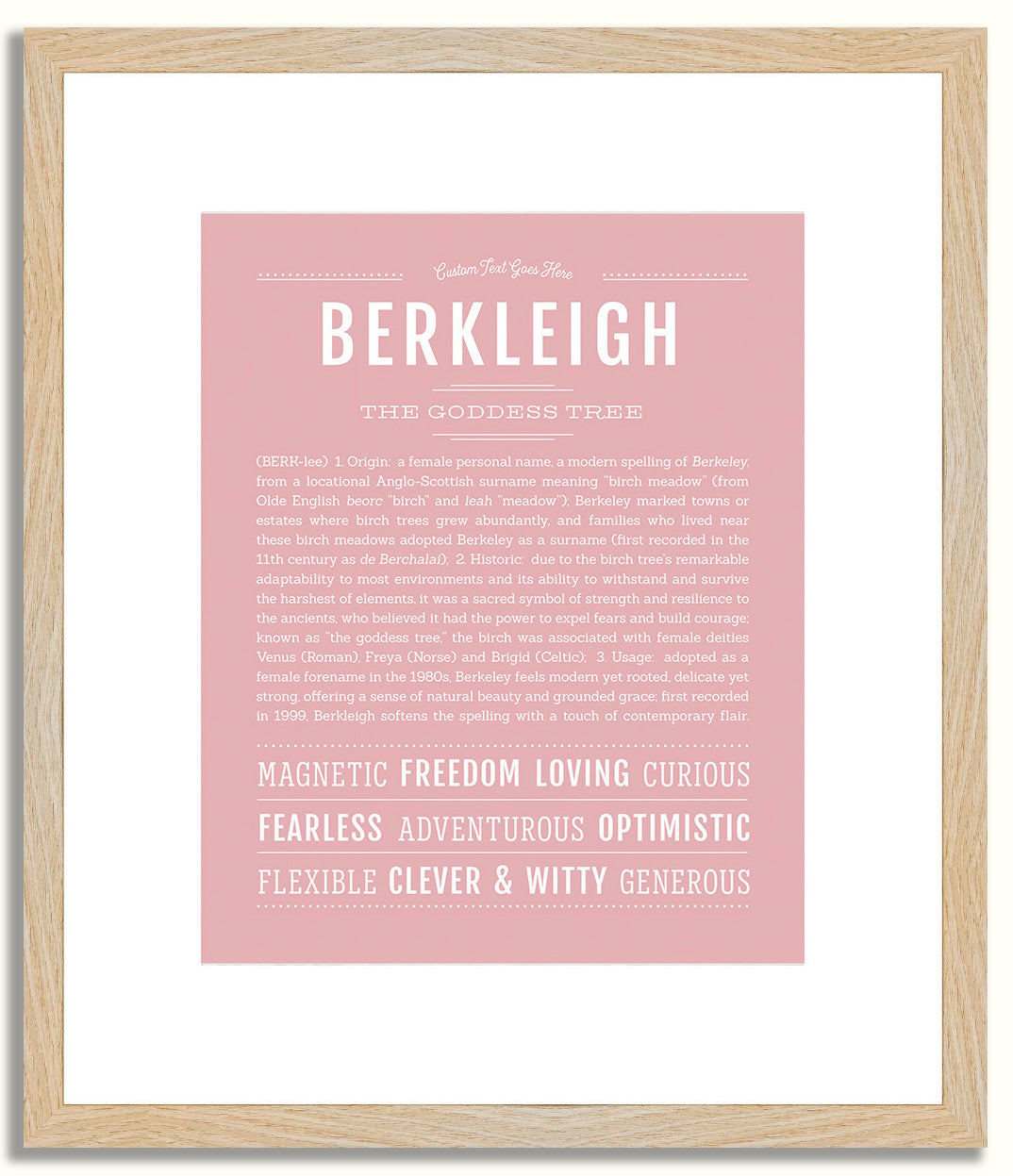 Berkleigh | Name Art Print