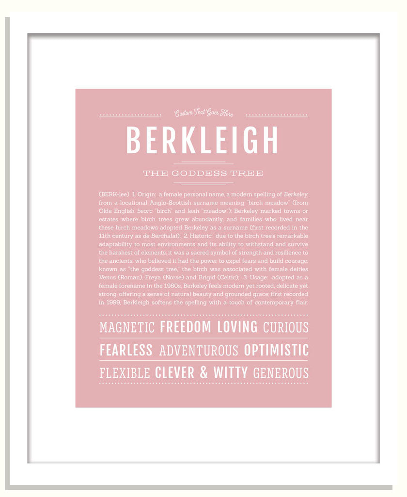 Berkleigh | Name Art Print