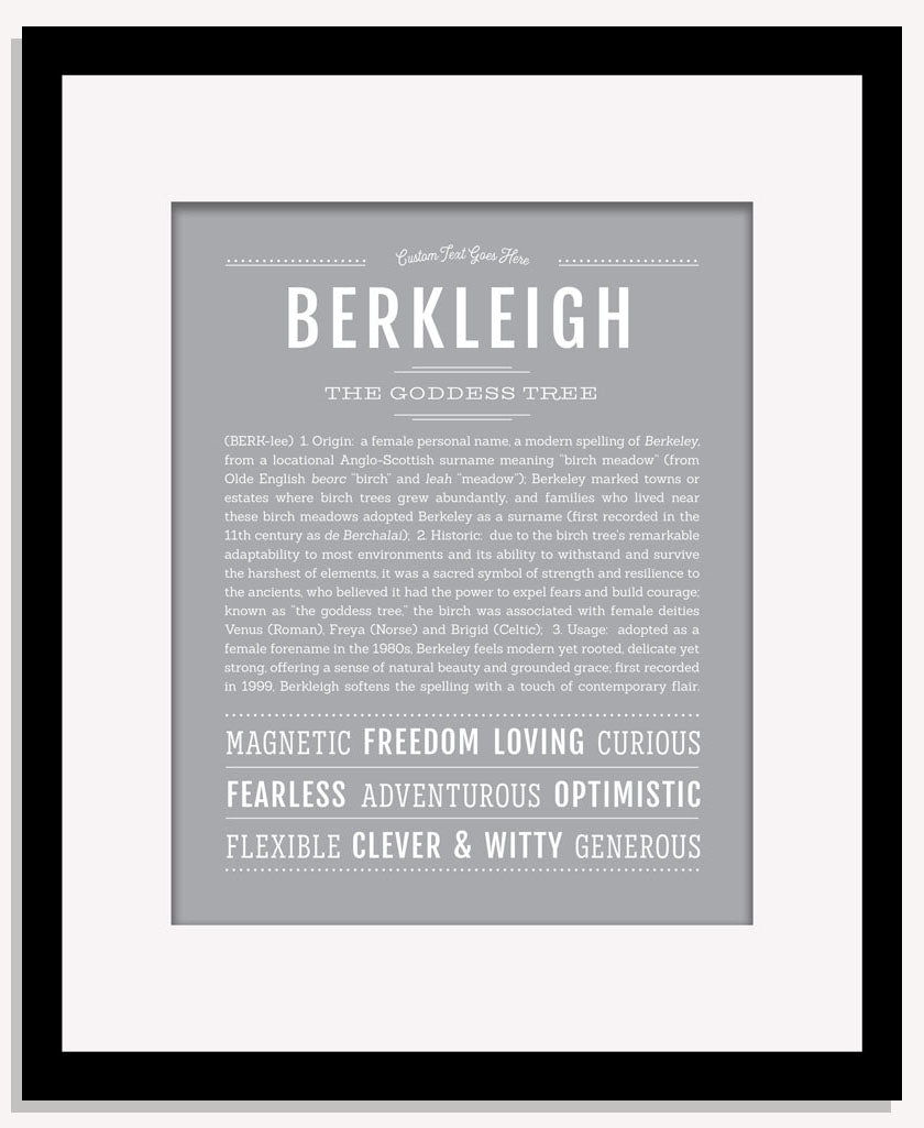 Berkleigh | Name Art Print