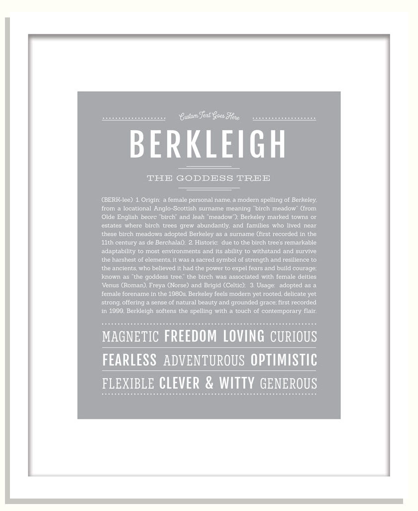 Berkleigh | Name Art Print