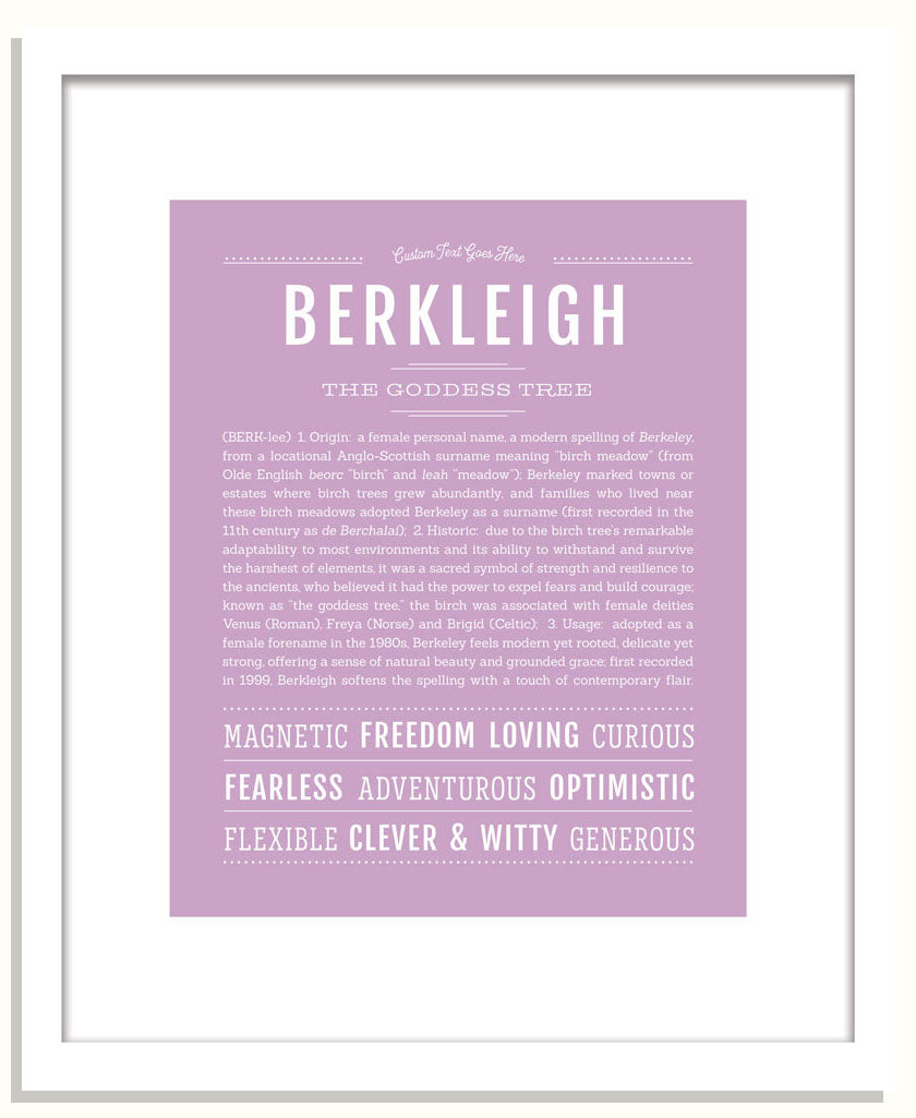Berkleigh | Name Art Print