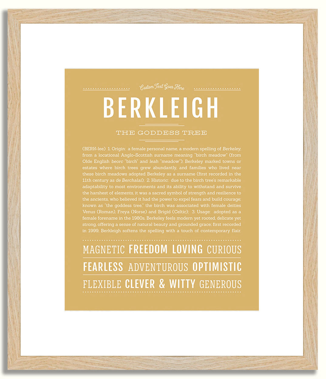 Berkleigh | Name Art Print