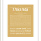 Berkleigh | Name Art Print