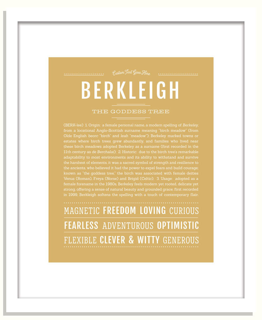 Berkleigh | Name Art Print